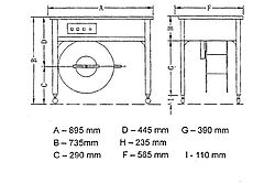 Caisse pliante américaine, carton ondulé, 250x180x100mm, simple